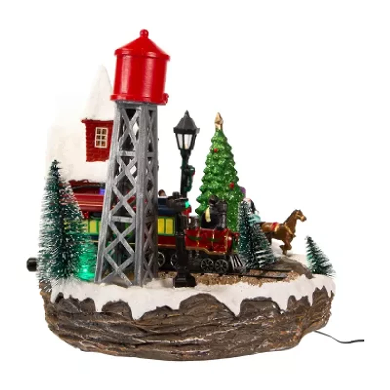 Kurt Adler Musical Village Lighted Christmas Tabletop Decor