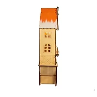 Kurt Adler Led Wooden Village Scene Lighted Plays Music Christmas Tabletop Decor