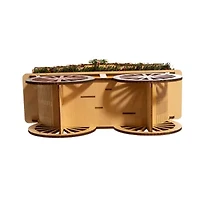 Kurt Adler Led Wooden Village Scene Lighted Plays Music Christmas Tabletop Decor