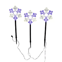 Kurt Adler 26" Led Snowflake Set Christmas Yard Art