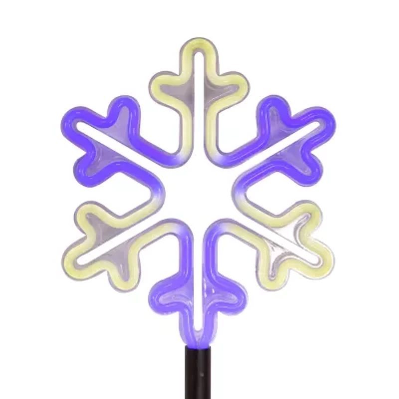 Kurt Adler 26" Led Snowflake Set Christmas Yard Art