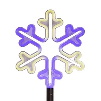 Kurt Adler 26" Led Snowflake Set Christmas Yard Art