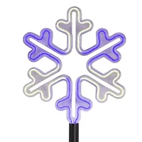 Kurt Adler 26" Led Snowflake Set Christmas Yard Art