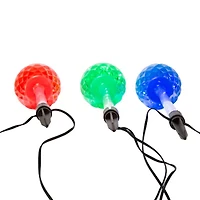 Kurt Adler Set Of 3 27.2" Led Facet Stakes Christmas Yard Art