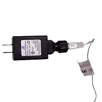 Kurt Adler 12.2" White Led Silver Star Christmas Tree Topper