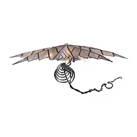 Kurt Adler 15" 8-Point Capiz Silver Star Christmas Tree Topper