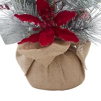 Kurt Adler Unlit With Red Berries 1 1/2 Feet Flocked Christmas Tree