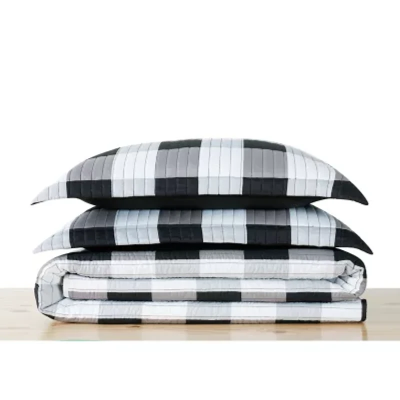 Truly Soft Buffalo Plaid Quilt Set
