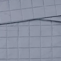 London Fog Garment Wash Solid Quilt Set