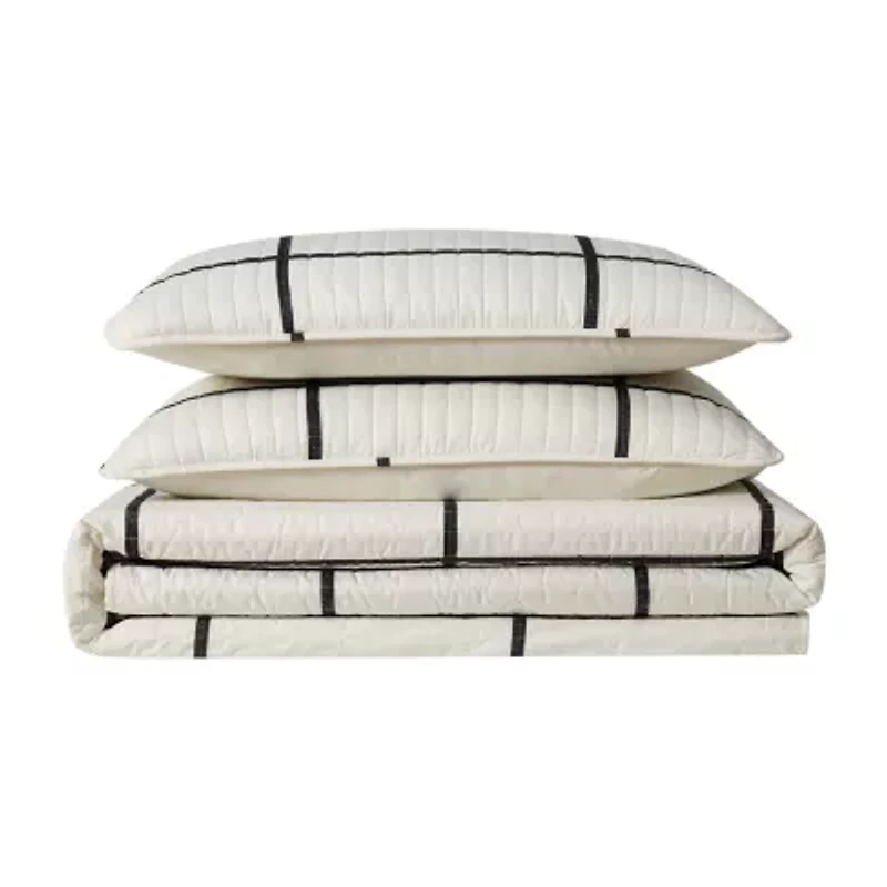 Truly Soft Kurt Windowpane Quilt Set