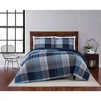 Truly Soft Trey Plaid Quilt Set