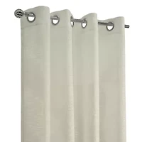 Habitat Boucle Grommet Top Sheer Single Curtain Panel