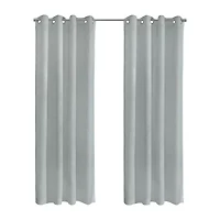 Habitat Boucle Grommet Top Sheer Single Curtain Panel