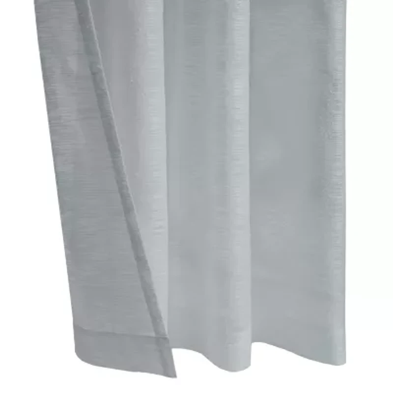 Boucle Grommet Top Sheer Single Curtain Panel