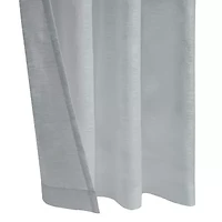 Boucle Grommet Top Sheer Single Curtain Panel