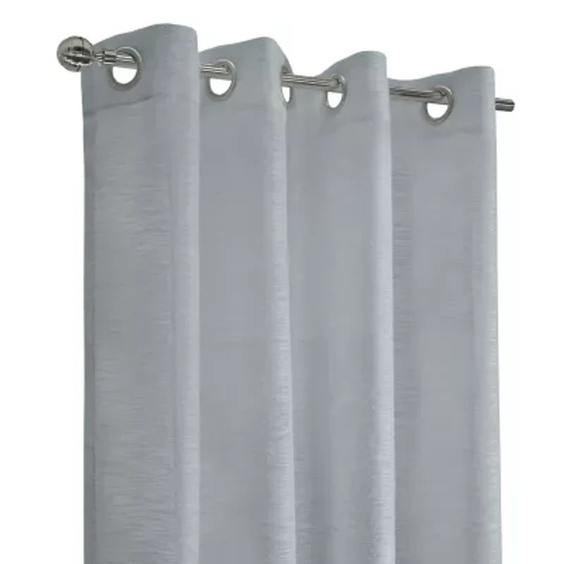 Habitat Boucle Grommet Top Sheer Single Curtain Panel
