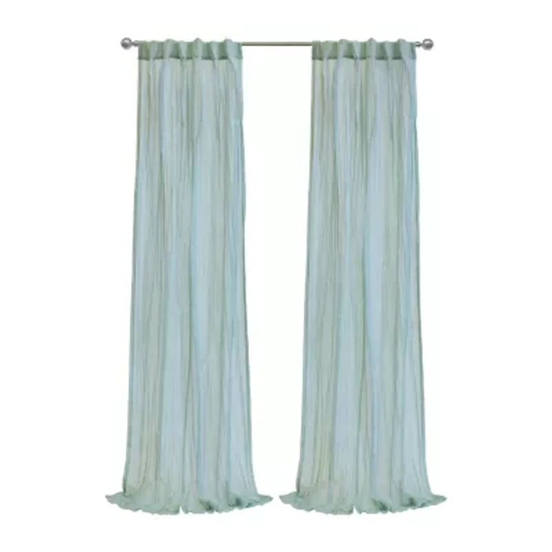 Habitat Paloma Rod Pocket Back Tab Sheer Single Curtain Panel