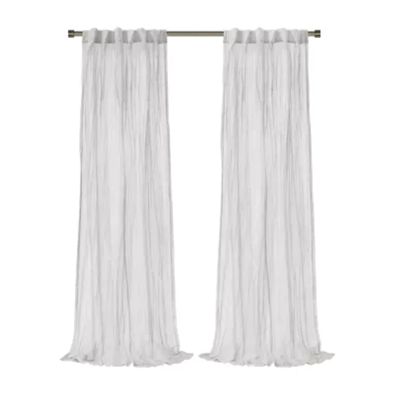 Habitat Paloma Rod Pocket Back Tab Sheer Single Curtain Panel