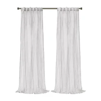 Habitat Paloma Rod Pocket Back Tab Sheer Single Curtain Panel