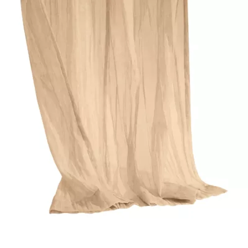 Habitat Paloma Rod Pocket Back Tab Sheer Single Curtain Panel