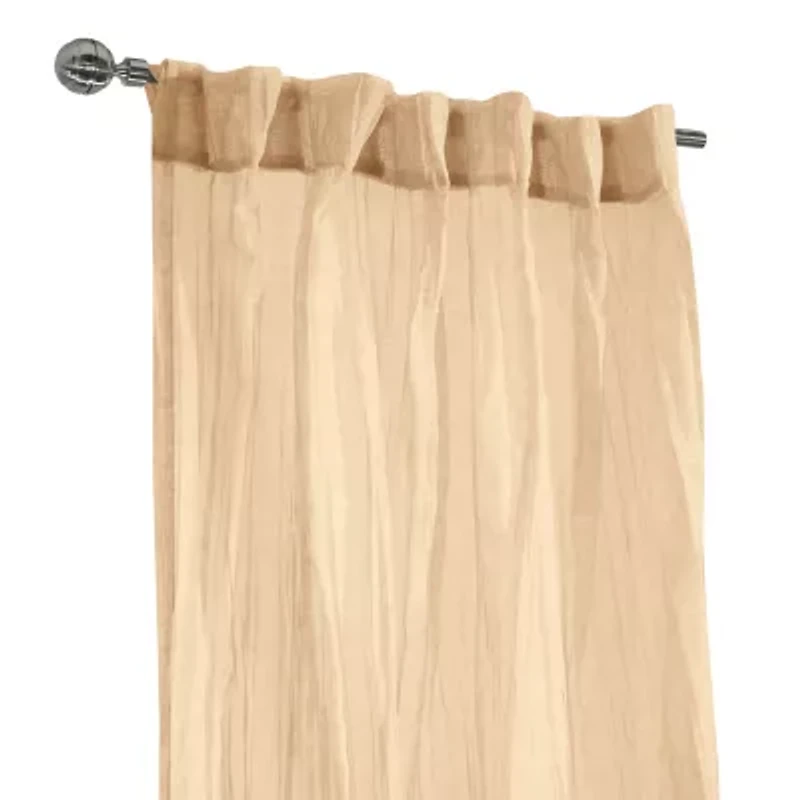 Habitat Paloma Rod Pocket Back Tab Sheer Single Curtain Panel