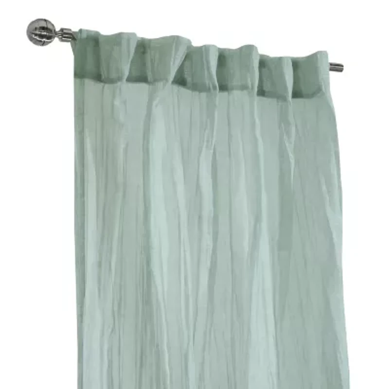 Habitat Paloma Rod Pocket Back Tab Sheer Single Curtain Panel