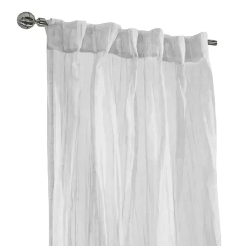 Habitat Paloma Rod Pocket Back Tab Sheer Single Curtain Panel