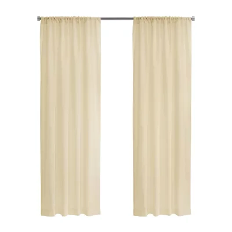 THERMASHEER™ Weathershield Rod Pocket Energy Saving Sheer Single Curtain Panel