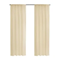 THERMASHEER™ Weathershield Rod Pocket Energy Saving Sheer Single Curtain Panel