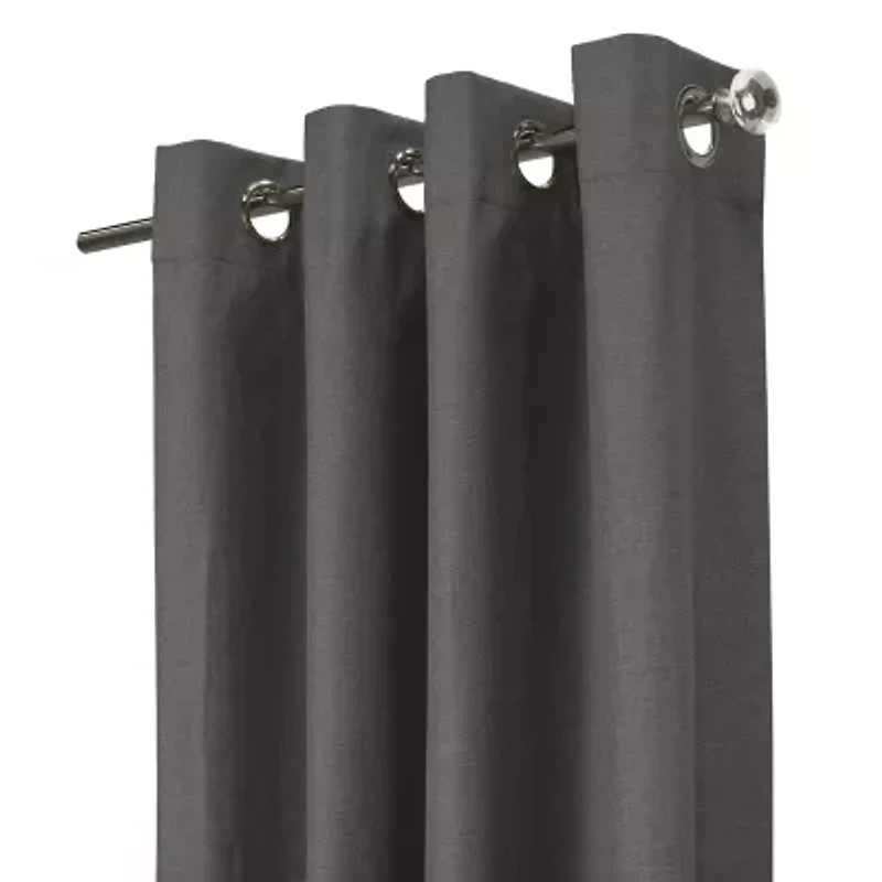 Thermaplus Edison Grommet Top Energy Saving 100% Blackout Single Curtain Panel