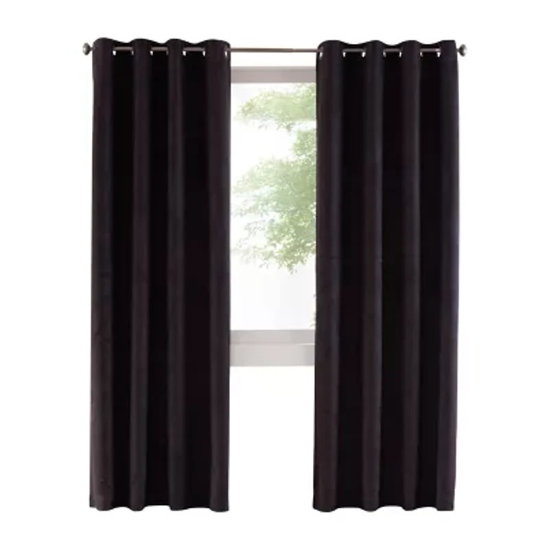 Thermaplus Navar Grommet Top Energy Saving 100% Blackout Single Curtain Panel