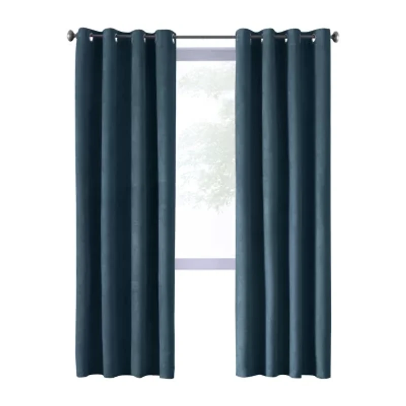 Thermaplus Navar Grommet Top Energy Saving 100% Blackout Single Curtain Panel