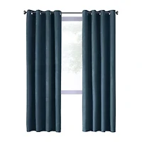 Thermaplus Navar Grommet Top Energy Saving 100% Blackout Single Curtain Panel