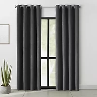 Thermaplus Navar Grommet Top Energy Saving 100% Blackout Single Curtain Panel