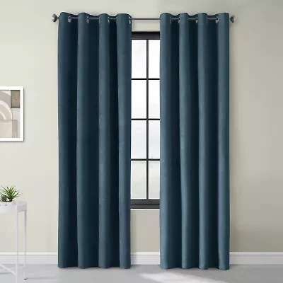 Thermaplus Navar Grommet Top Energy Saving 100% Blackout Single Curtain Panel
