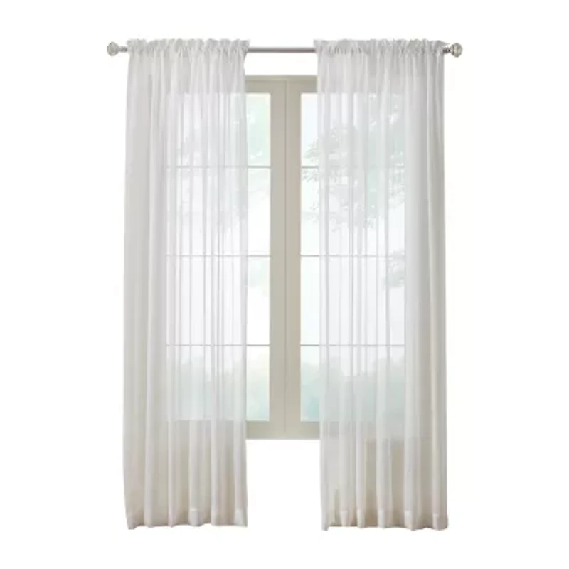 Habitat Rhapsody Voile Rod Pocket Sheer Single Curtain Panel