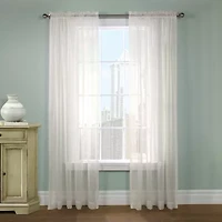 Habitat Rhapsody Voile Rod Pocket Sheer Single Curtain Panel
