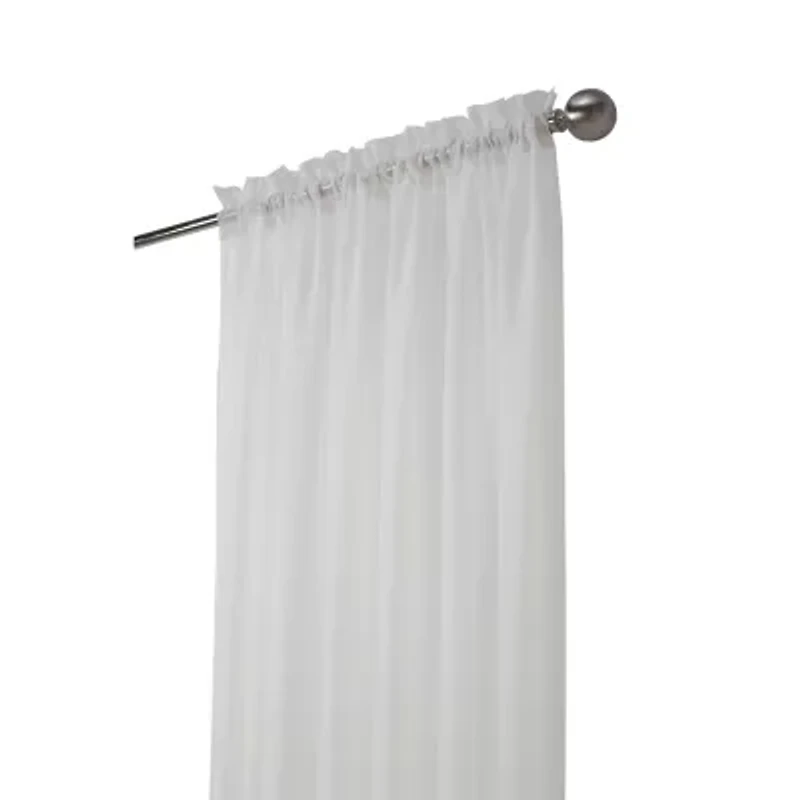 Habitat Rhapsody Voile Rod Pocket Sheer Single Curtain Panel