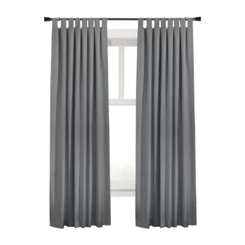 Thermaplus Ventura Tab Top Energy Saving 100% Blackout Set of 2 Curtain Panel