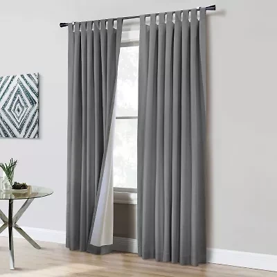 Thermaplus Ventura Tab Top Energy Saving 100% Blackout Set of 2 Curtain Panel