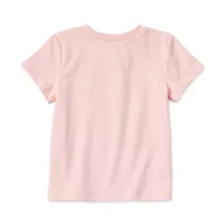 Okie Dokie Toddler & Little Girls Round Neck Short Sleeve Regular Fit Graphic T-Shirt