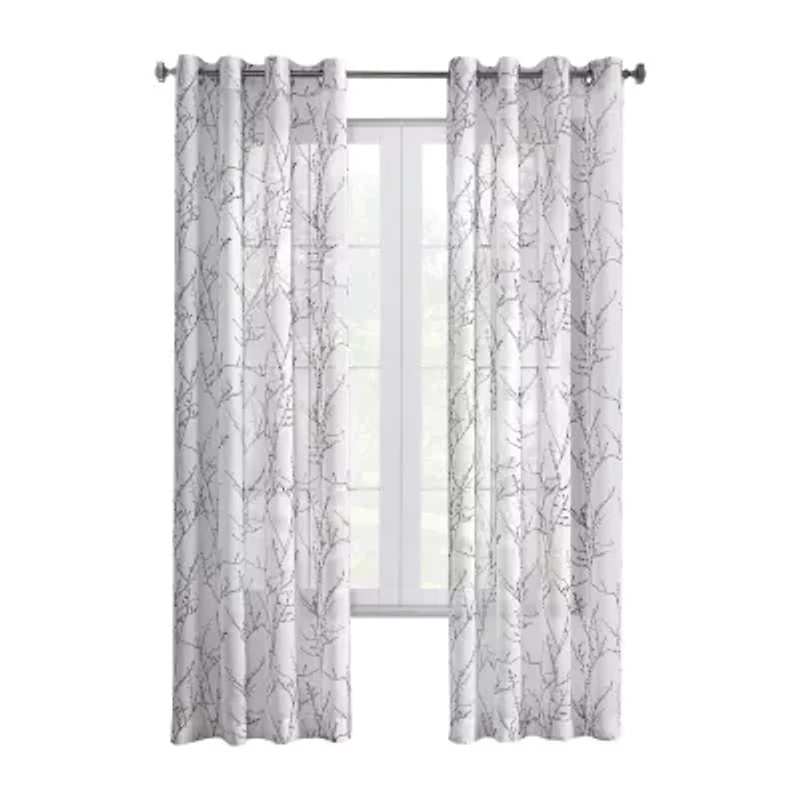 Liberty Grommet Top Light-Filtering Single Curtain Panel