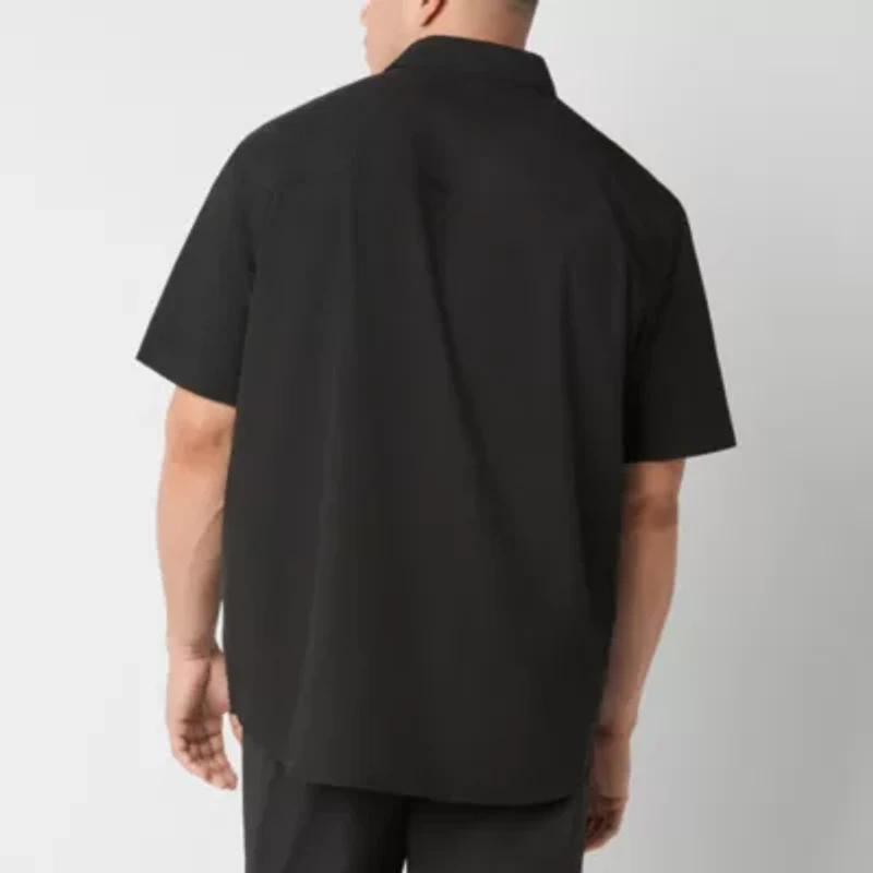Stylus Mens Short Sleeve Regular Fit Big and Tall Button-Down Shirt