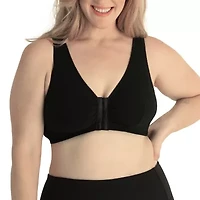 Leading Lady® Cotton Front-Close Comfort & Sleep Bra - 110