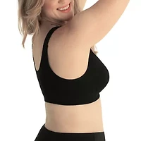 Leading Lady® Cotton Front-Close Comfort & Sleep Bra - 110