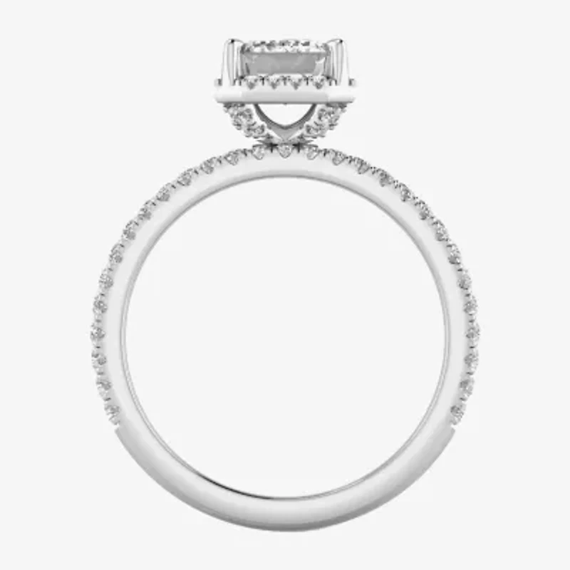 Signature By Modern Bride Womens 2 CT. T.W. Lab Grown White Diamond 10K or 14K Gold Side Stone Bridal Set