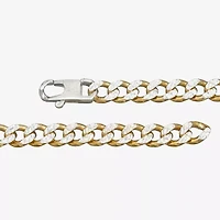 Made in Italy Mens Sterling Silver Inch Curb Chain Necklace