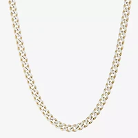 Made in Italy Mens Sterling Silver Inch Curb Chain Necklace