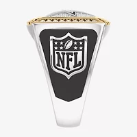 True Fans Fine Jewelry Dallas Cowboys Mens 1/2 CT. Natural White Diamond 10K Two Tone Gold Star Fashion Ring