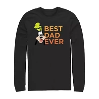 Mens Long Sleeve Goofy Graphic T-Shirt